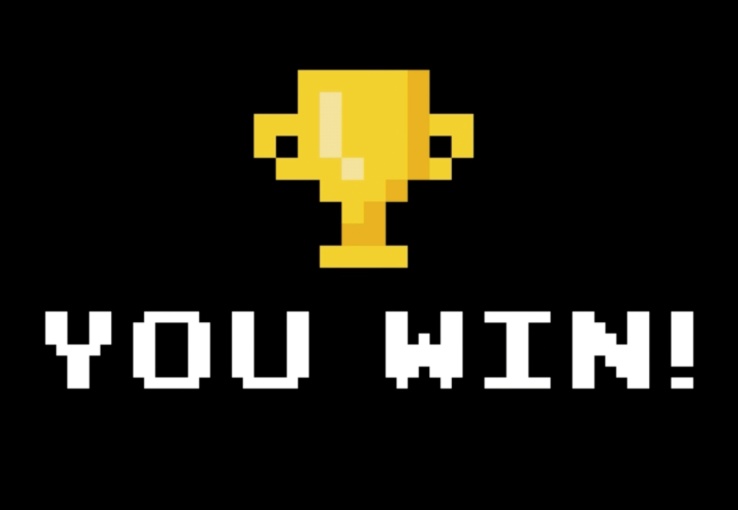 a pixelated trophy symbolizing excellence in AI customer experience, showcasing the integration of advanced tools into customer-centric digital strategies